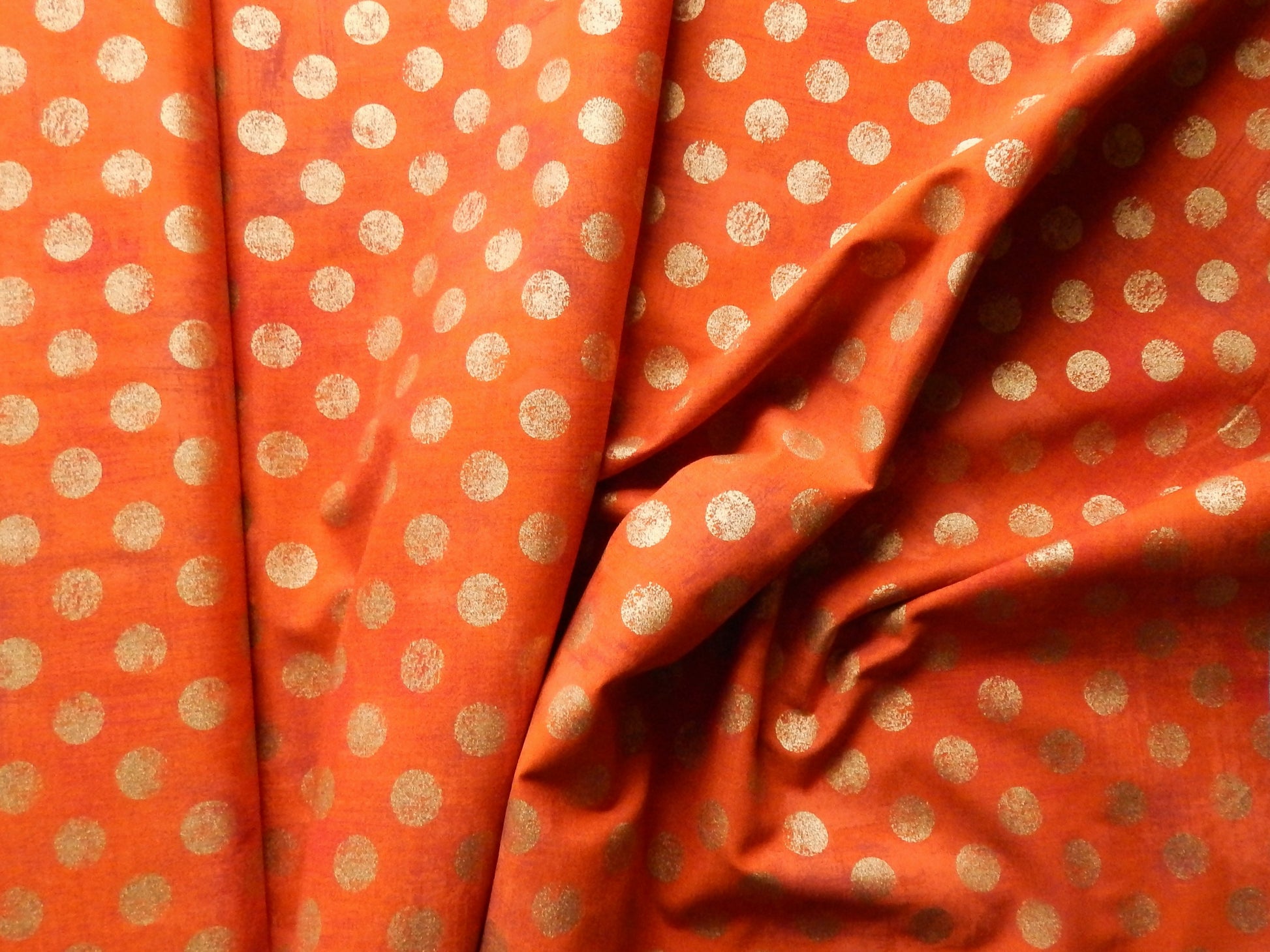 orange and gold moda grunge cotton fabric