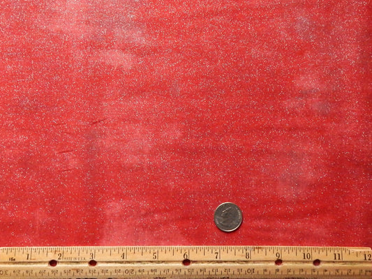 Red Metallic Cotton Fabric