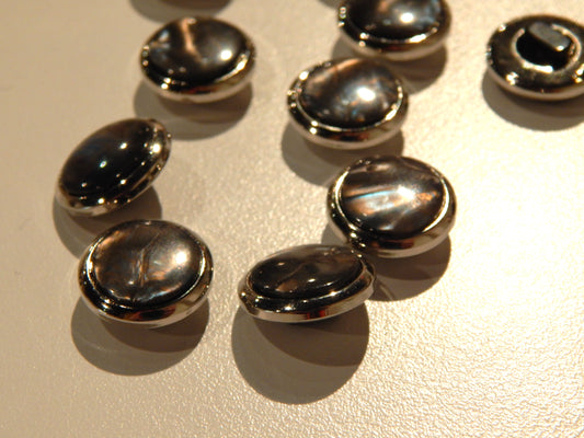 Tahitian Pearl and Nickel Shank Buttons