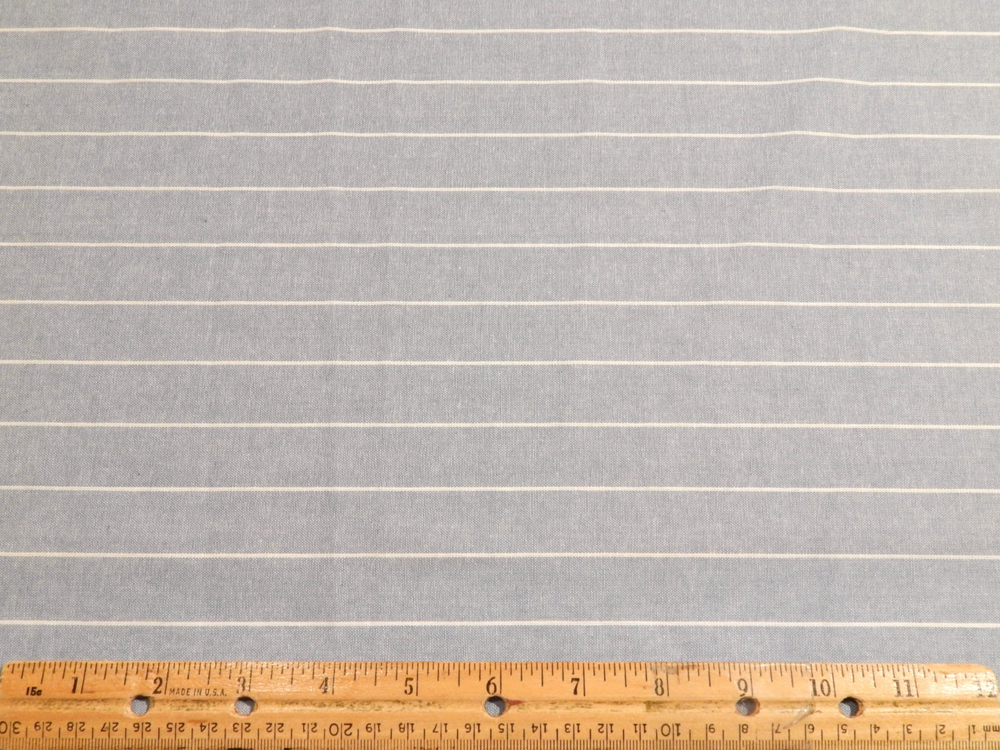 Light Blue Striped Linen