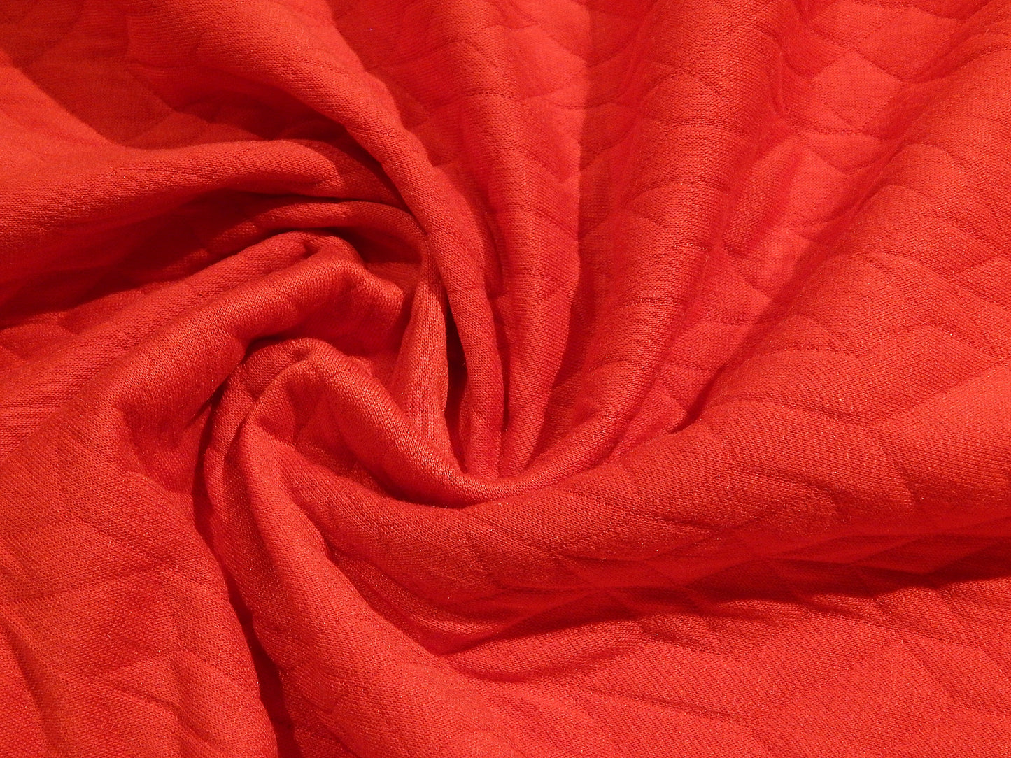 red jane geo quilted knit sweatshirt fabric telio