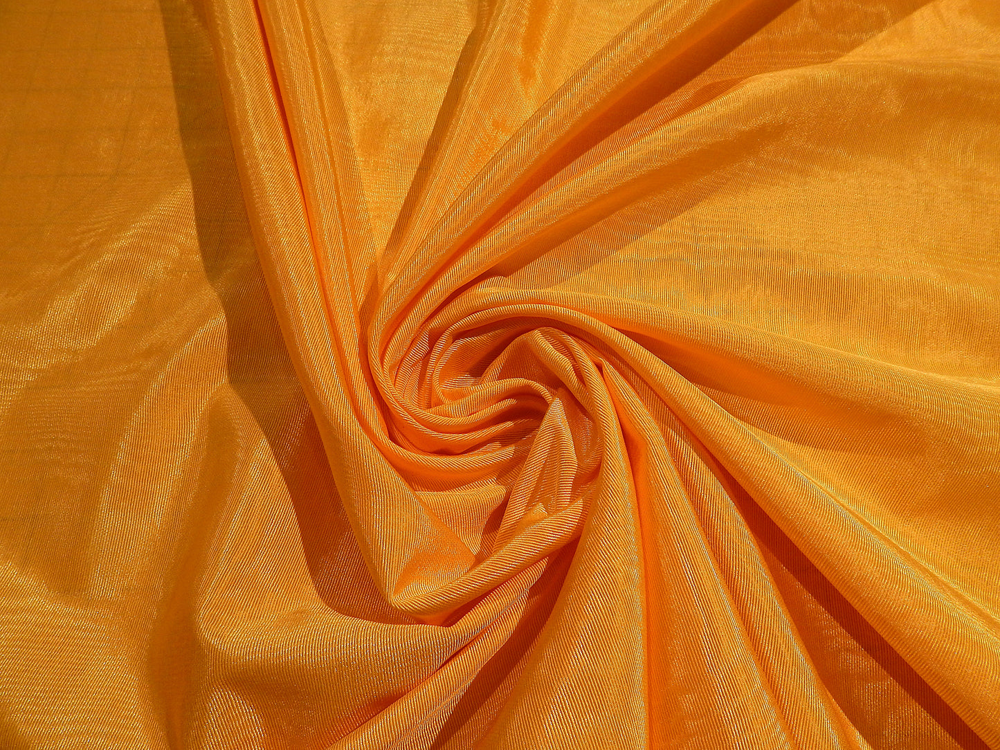 bright gold cotton acetate blend moire fabric