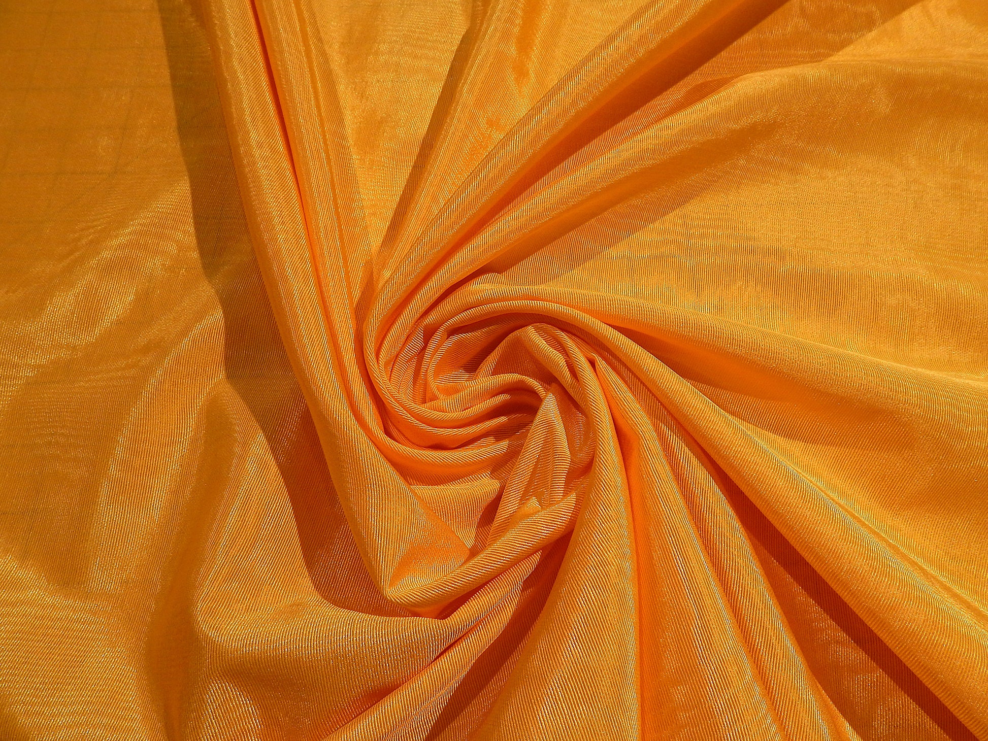 bright gold cotton acetate blend moire fabric