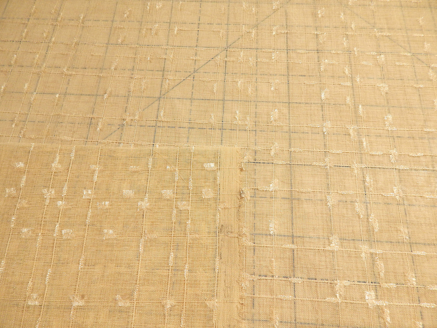 Tan Slub Voile