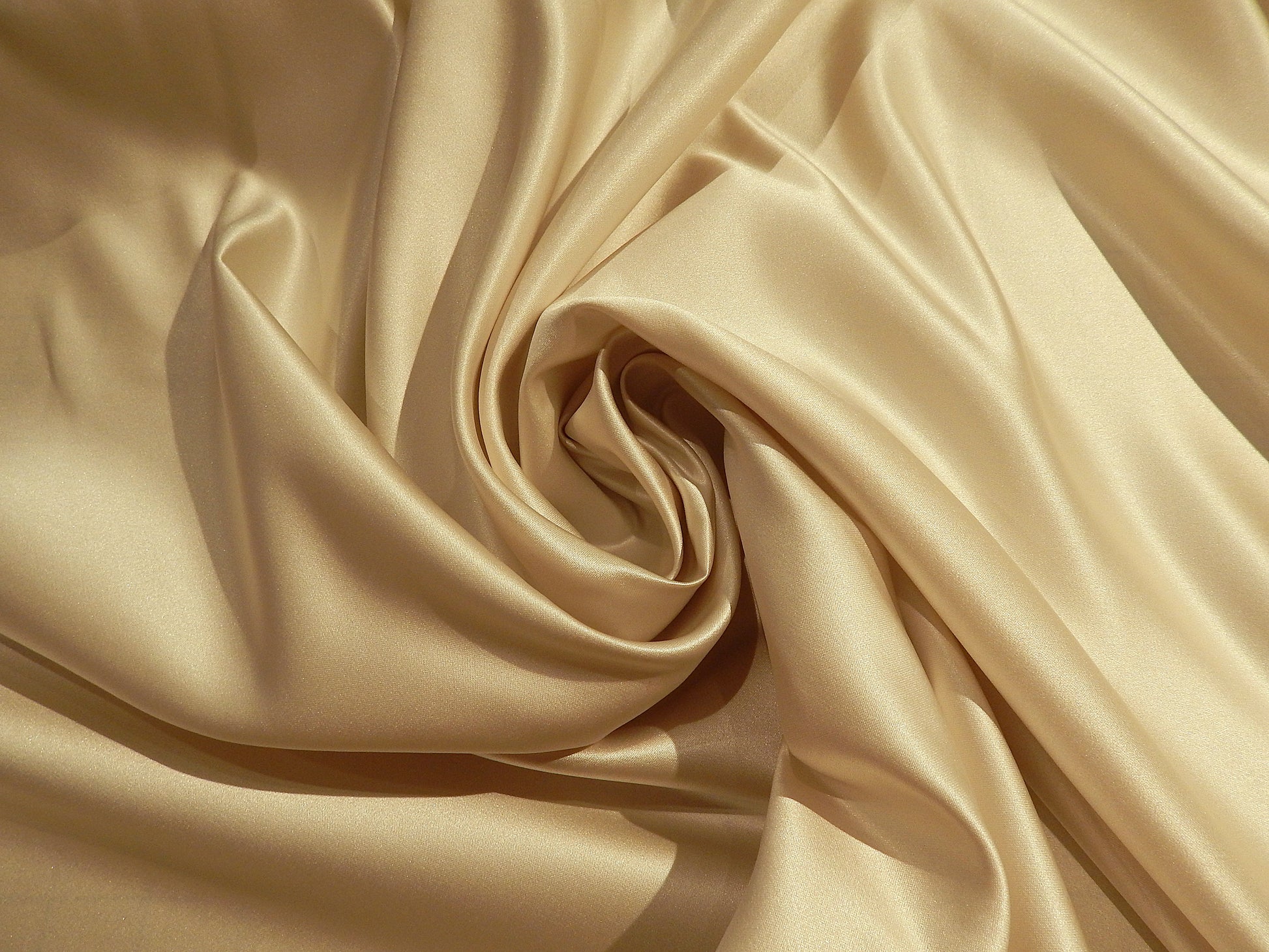 dark ivory heavy weight satin telio fabric