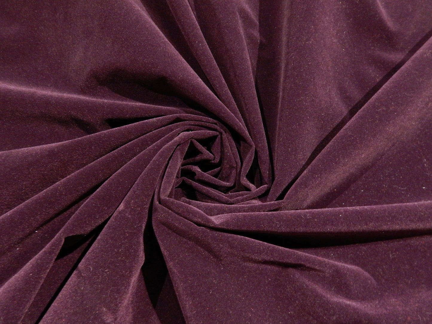 plum purple 100% cotton velveteen dadstock fabric