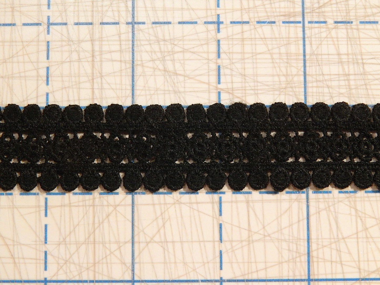 Black Rosette Trim - BTY
