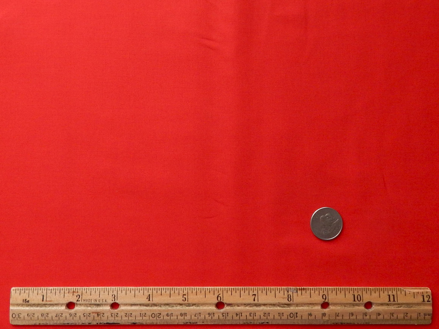 solid scarlet red cotton fabric