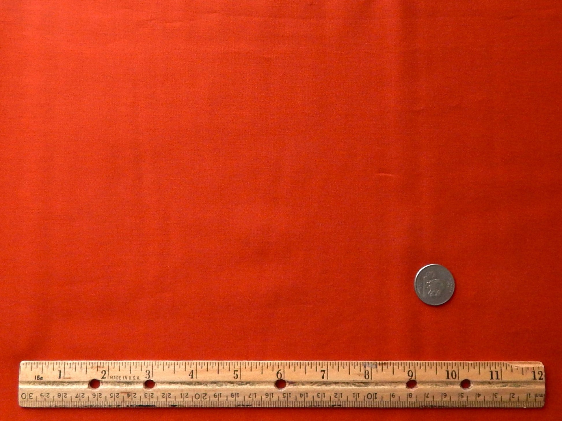 solid bright red cotton fabric