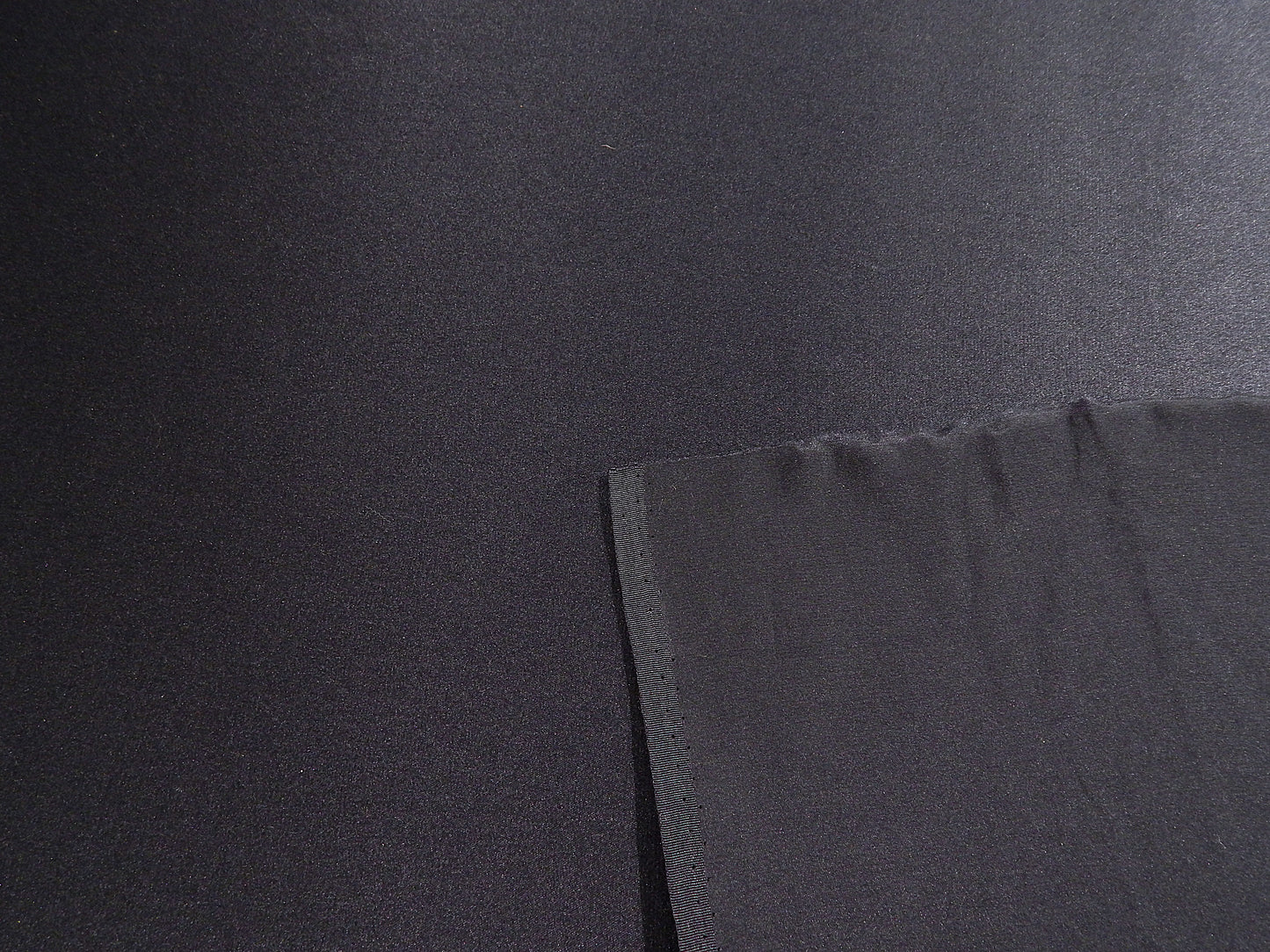 Navy Silk Charmeuse