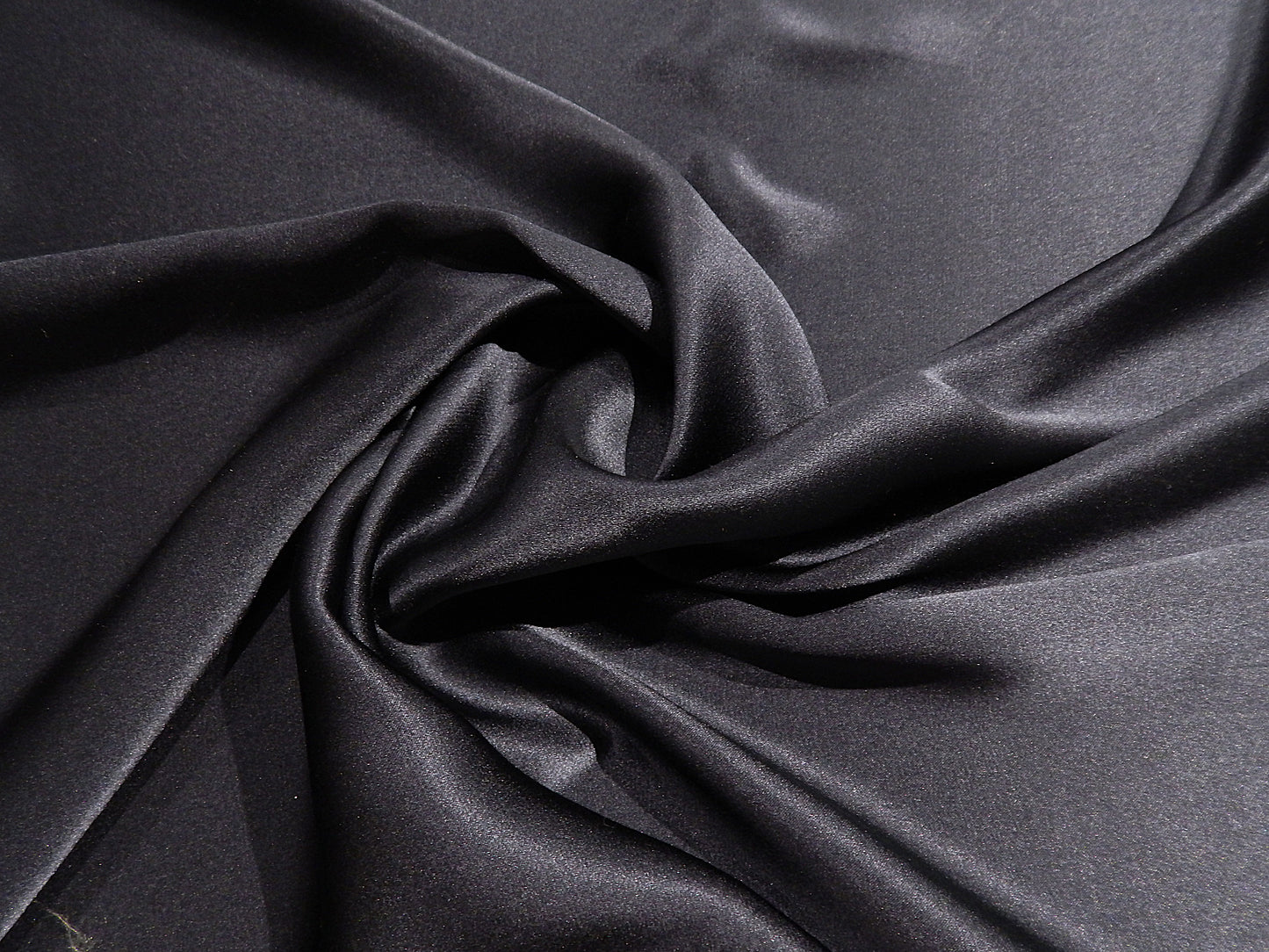 navy 100% silk charmeuse deadstock silk fabric