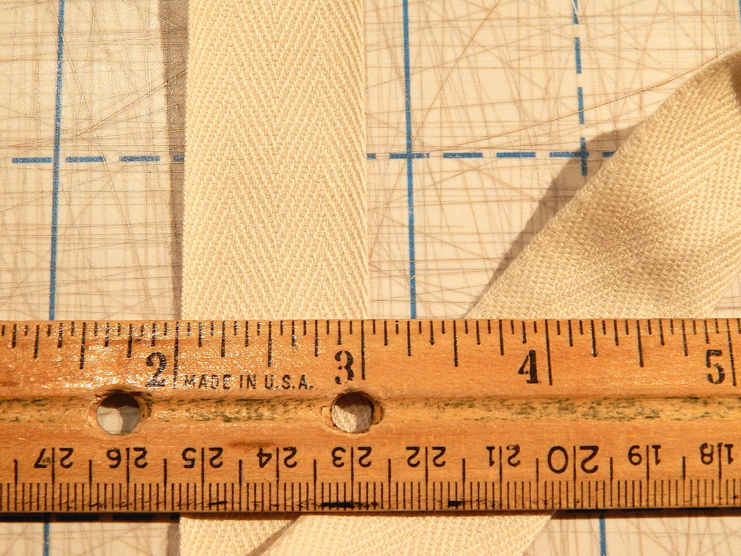 Natural Cotton Twill Tape: Multiple Widths - By the Yard