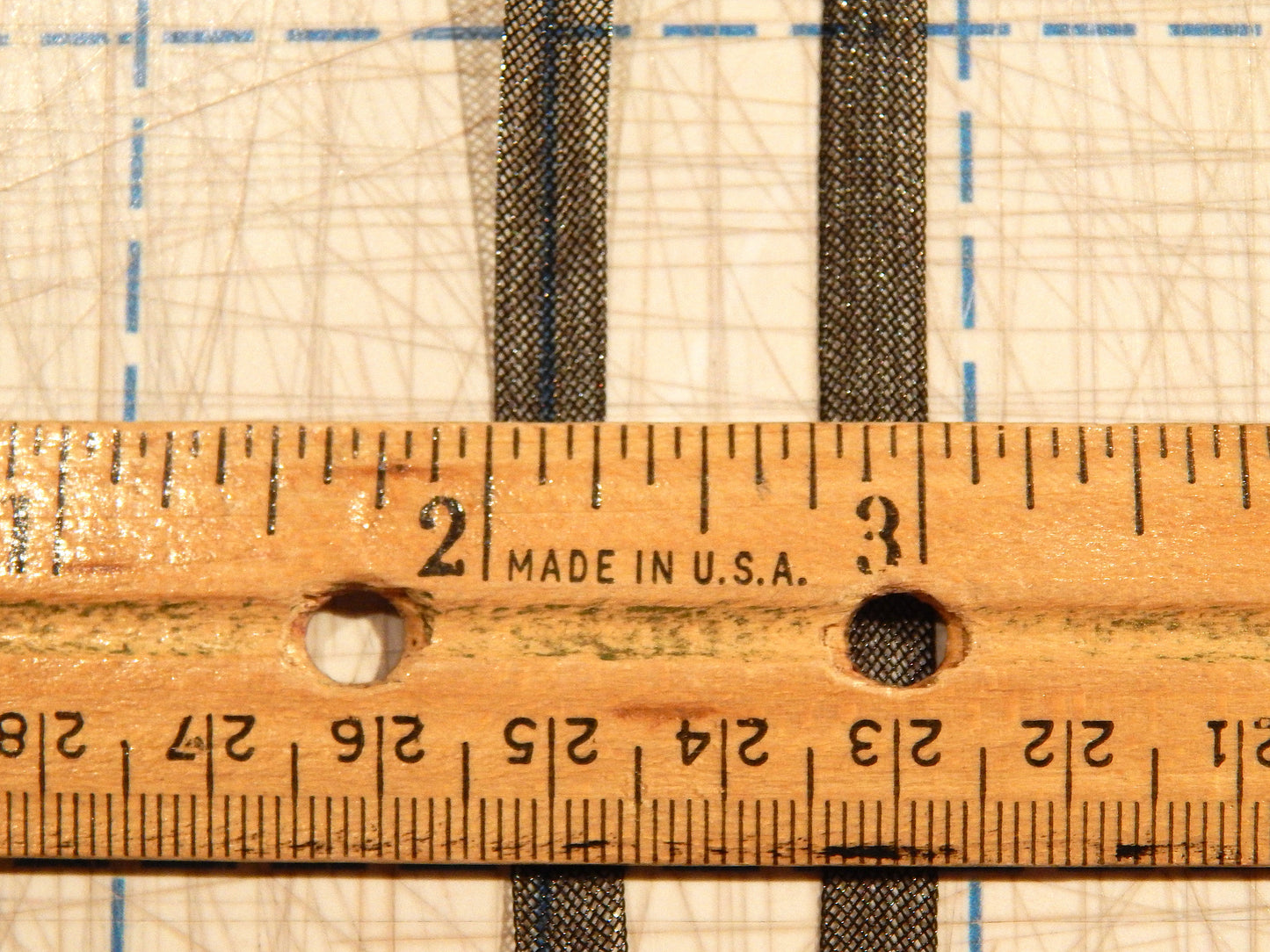 Medium Horsehair Braid - 1/4" - Clear & Black - BTY