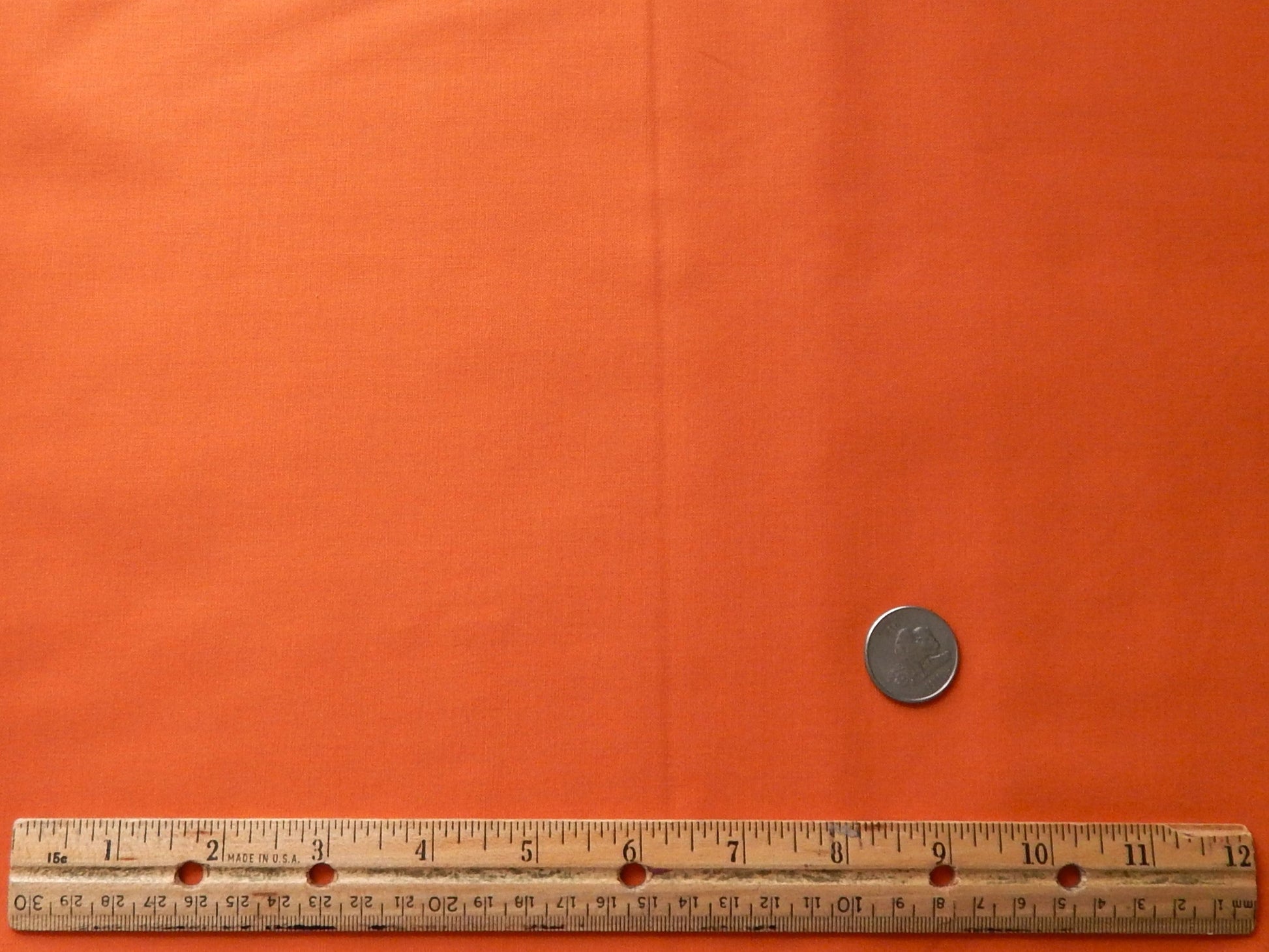 solid pumpkin orange cotton fabric