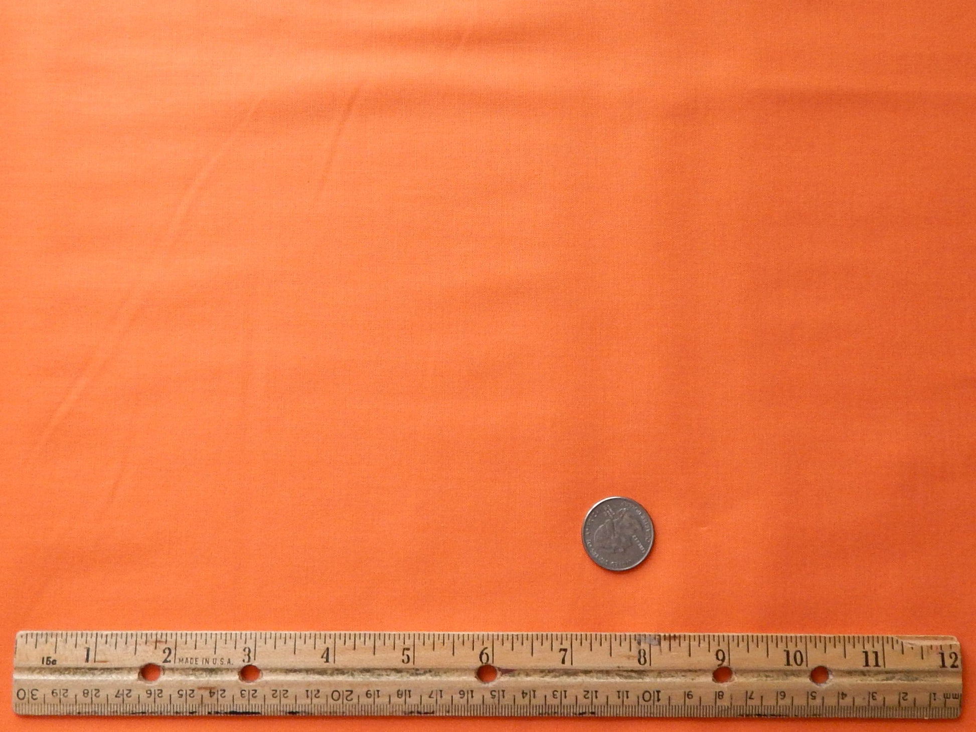 solid orange cotton fabric