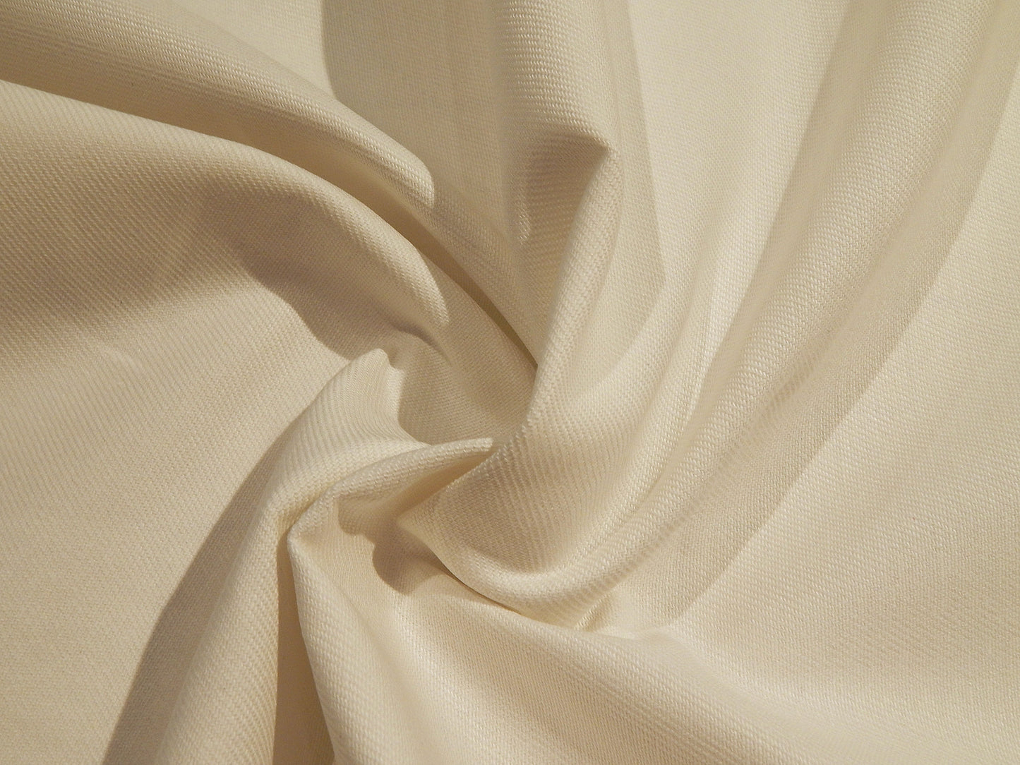 white cotton heavy weight denim deadstock fabric