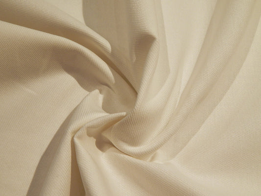 white cotton heavy weight denim deadstock fabric