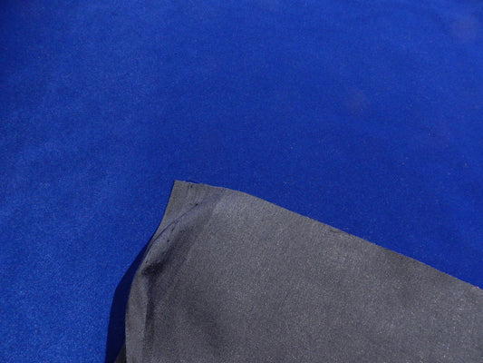 Bright Blue Cotton Velveteen