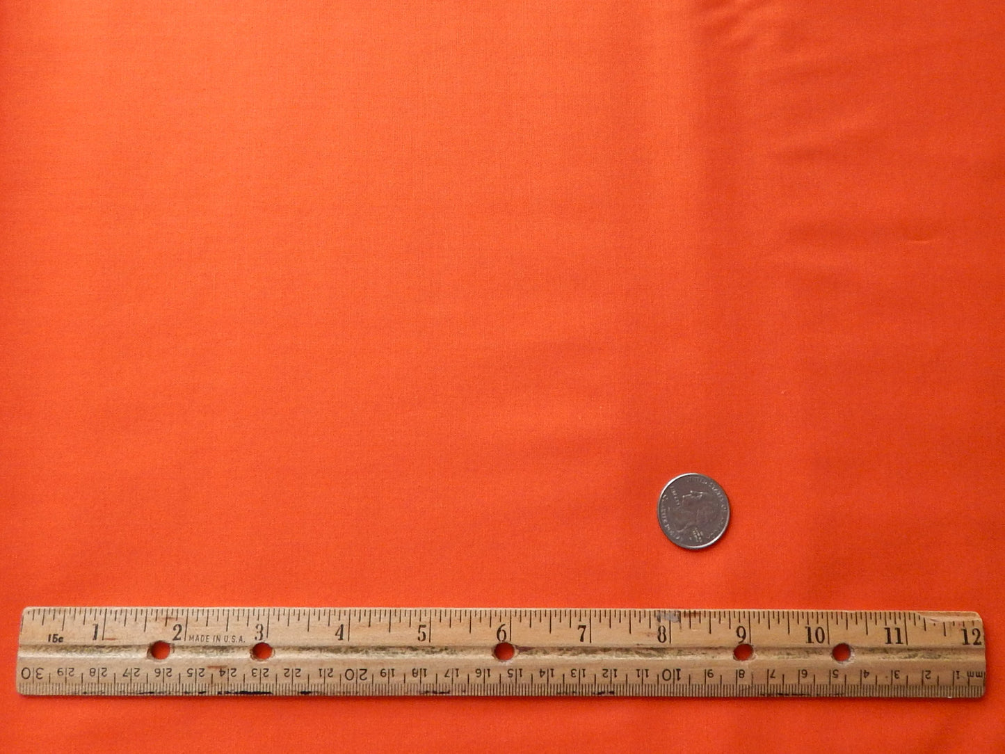 solid orange cotton fabric