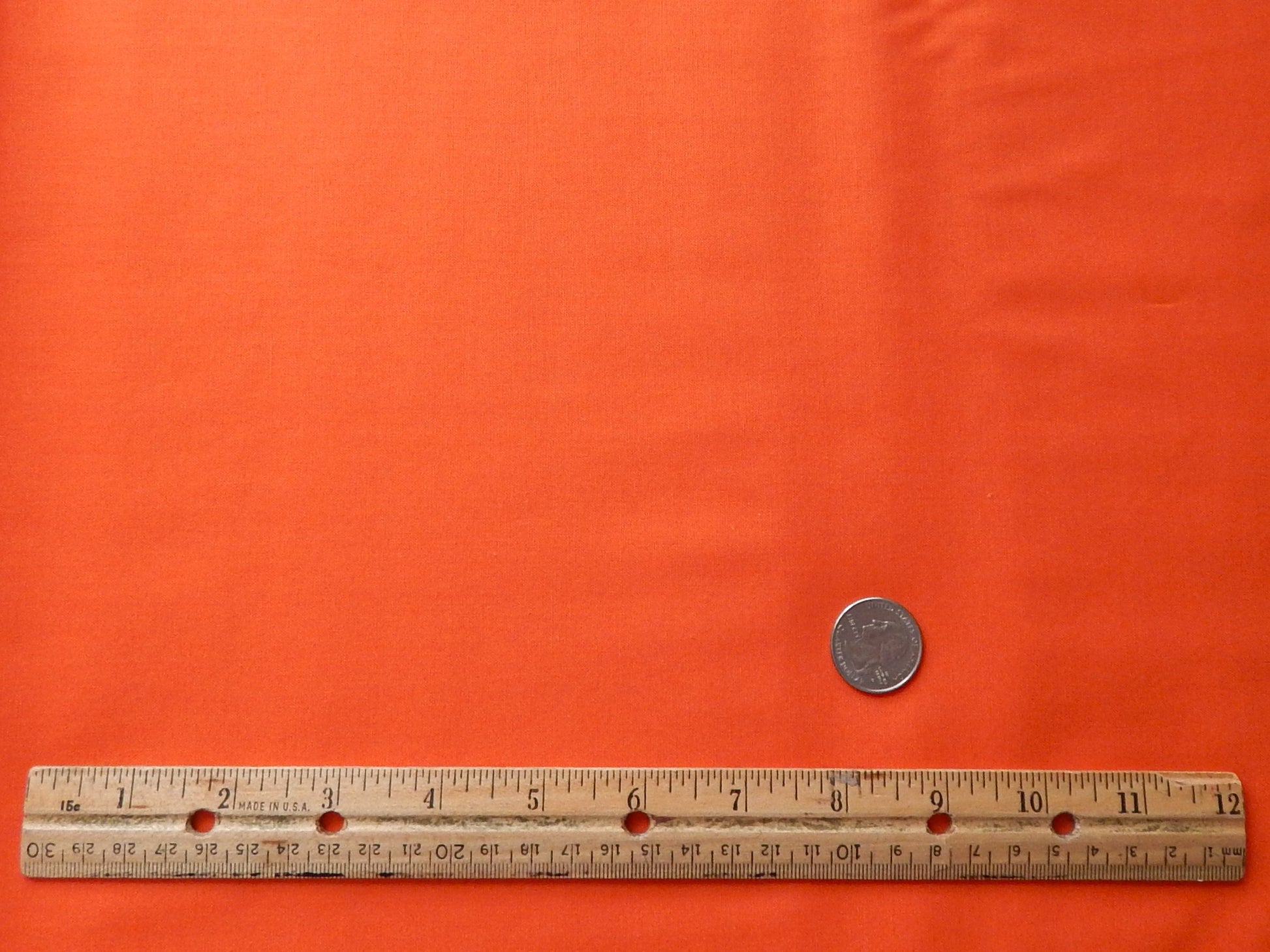 solid orange cotton fabric