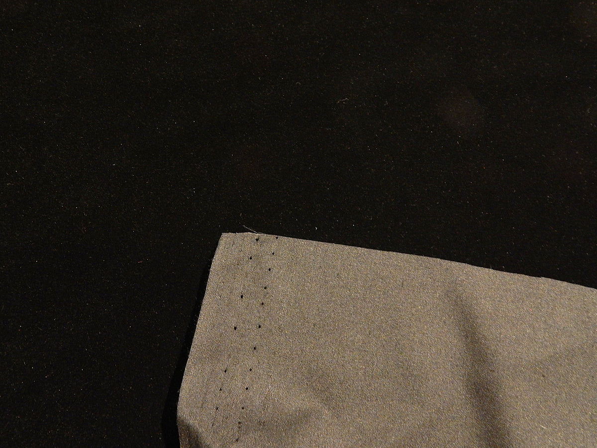 Black Cotton Velveteen