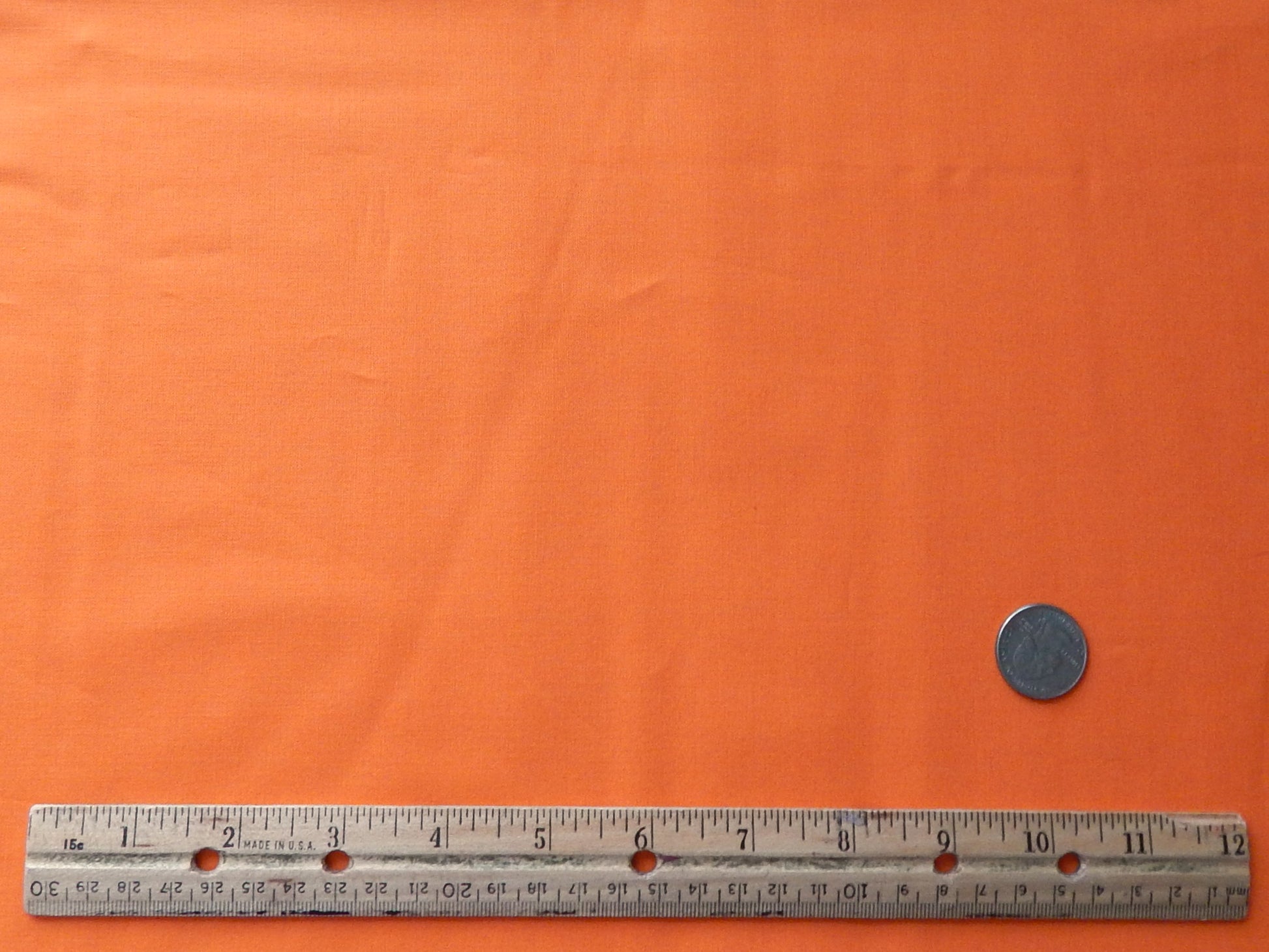 solid pumpkin orange cotton fabric