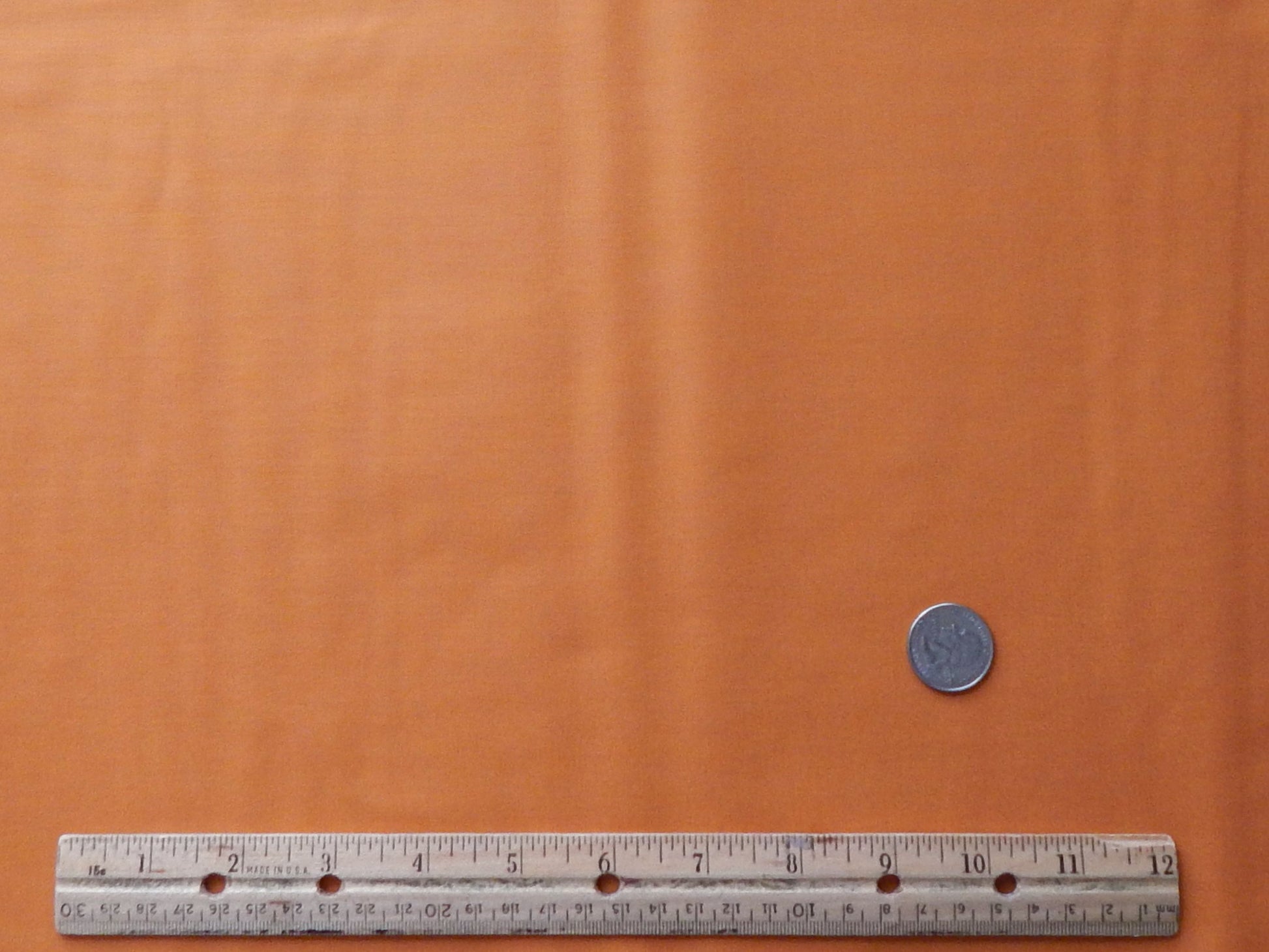 solid bronze orange cotton fabric