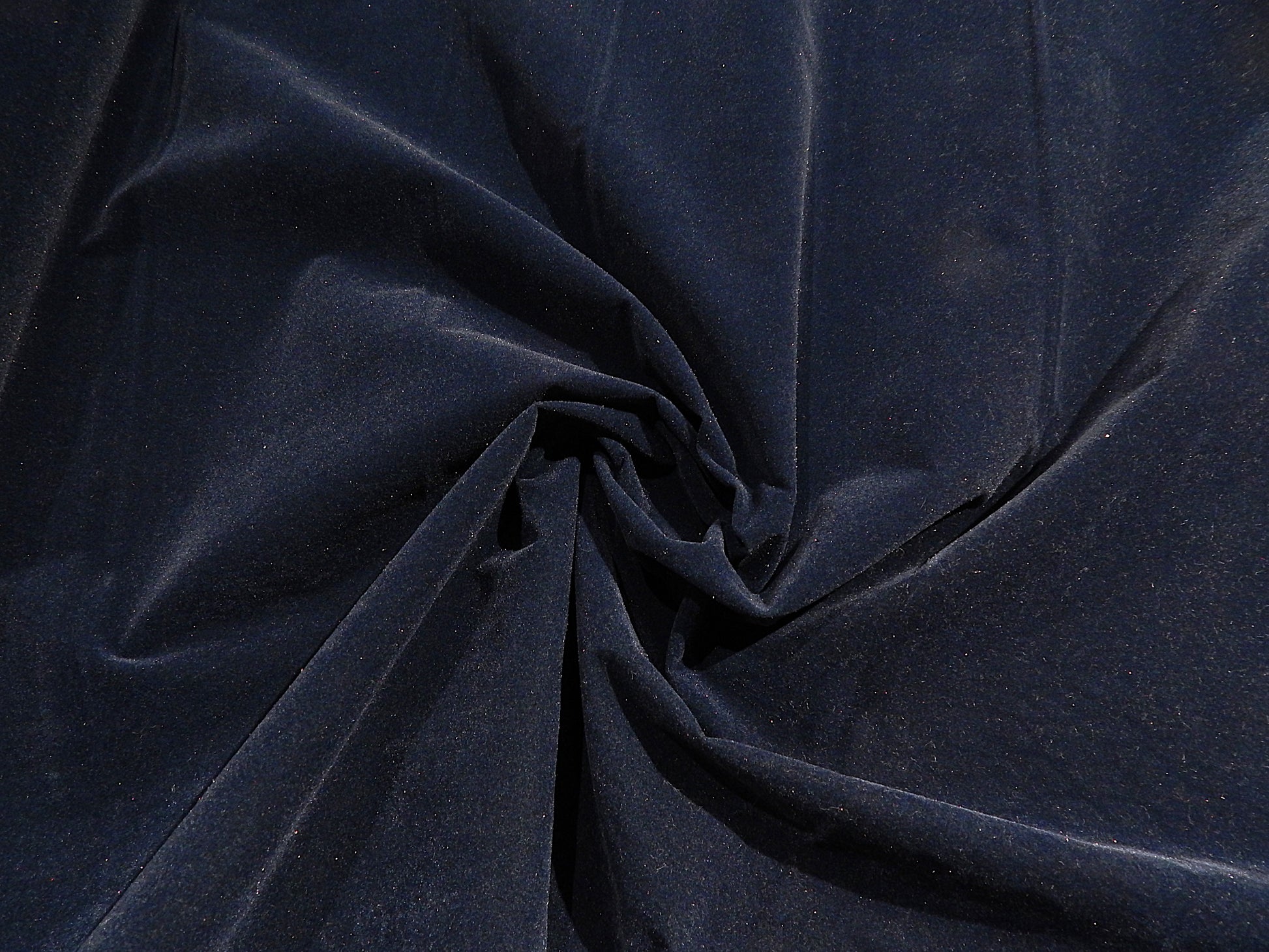 navy 100% cotton velveteen apparel weight deadstock fabric