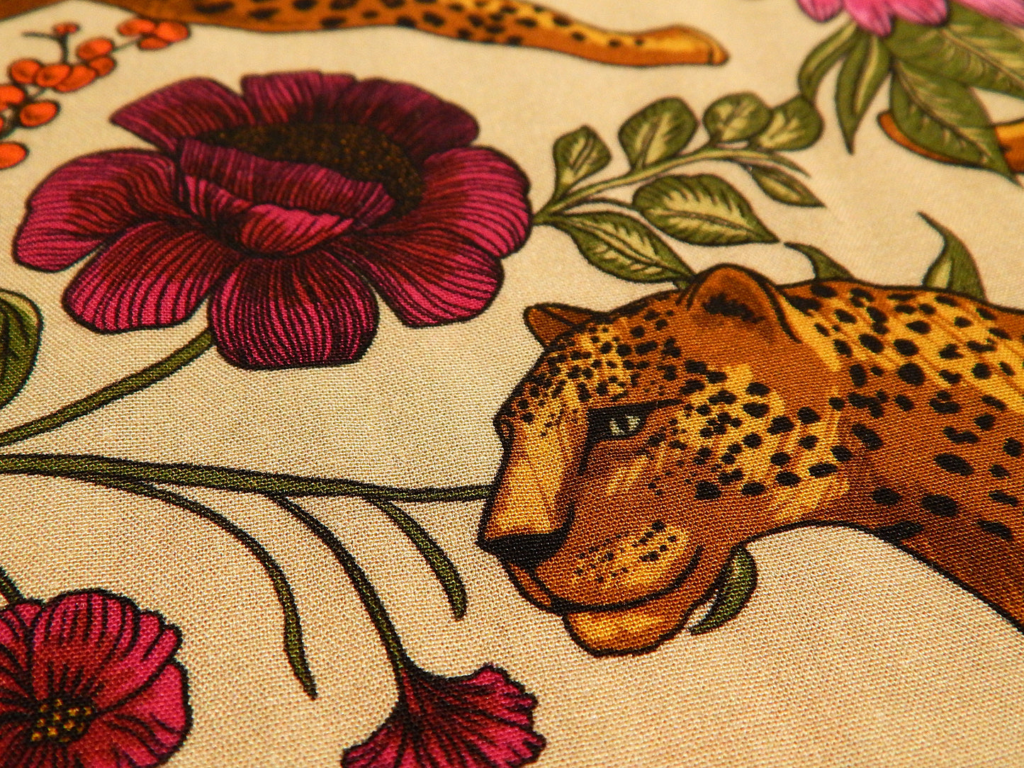 Leopards in Flora Rayon Challis - Telio