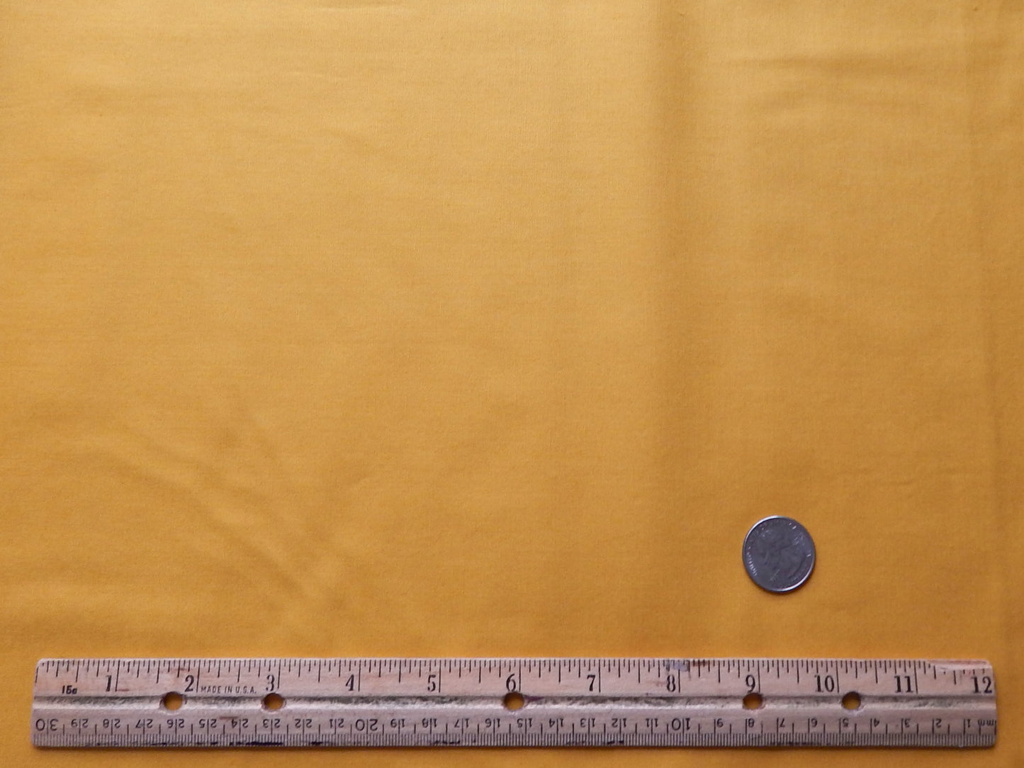 solid bright golden yellow cotton fabric