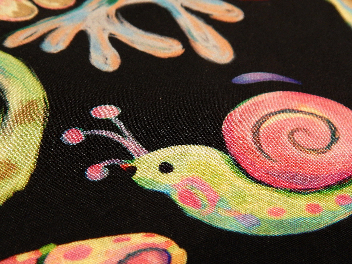 Mushrooms + Critters Pastel Rayon Challis - Telio