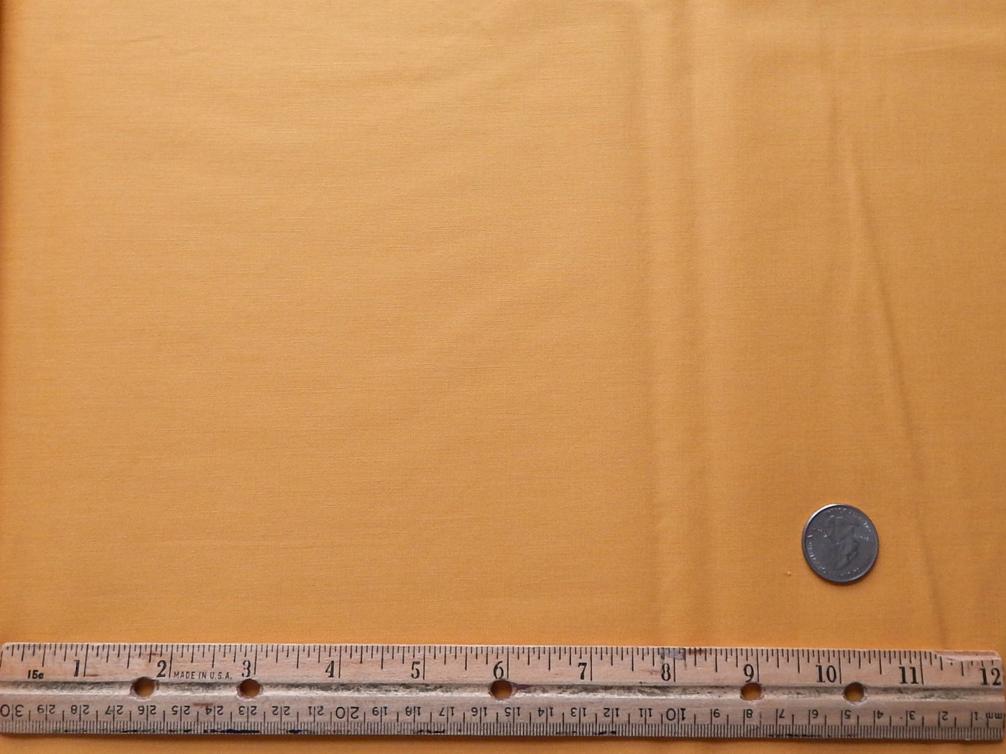 solid golden orange cotton fabric