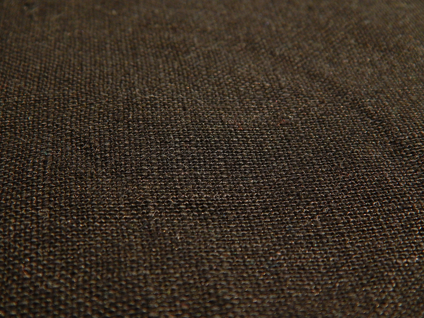 Midweight Black Linen Pre-Interfaced