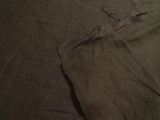 Midweight Black Linen Pre-Interfaced