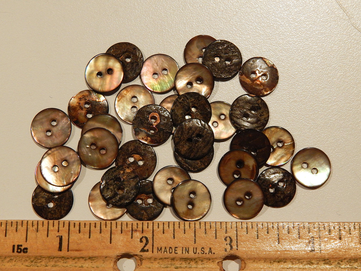 Smokey Brown Agoya Shell Buttons