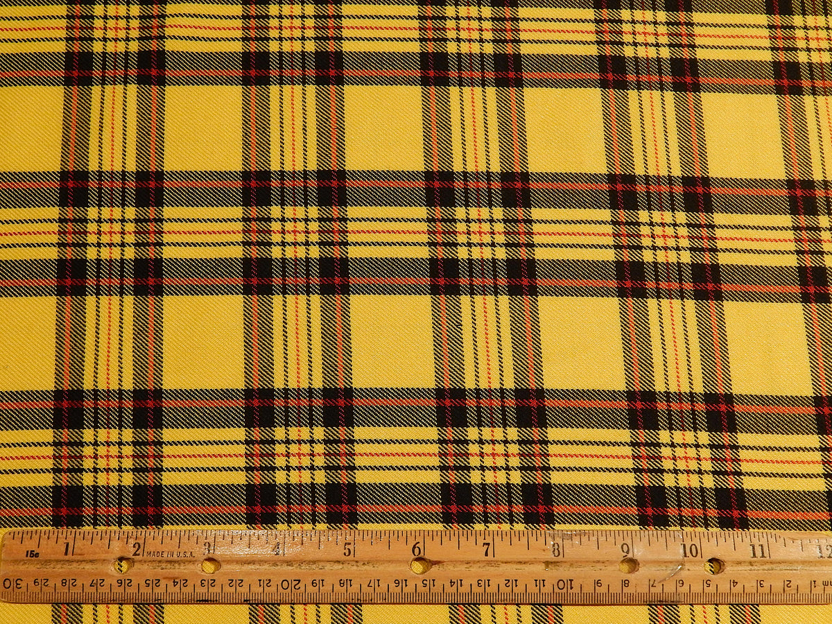 Yellow, Black, & Red Plaid