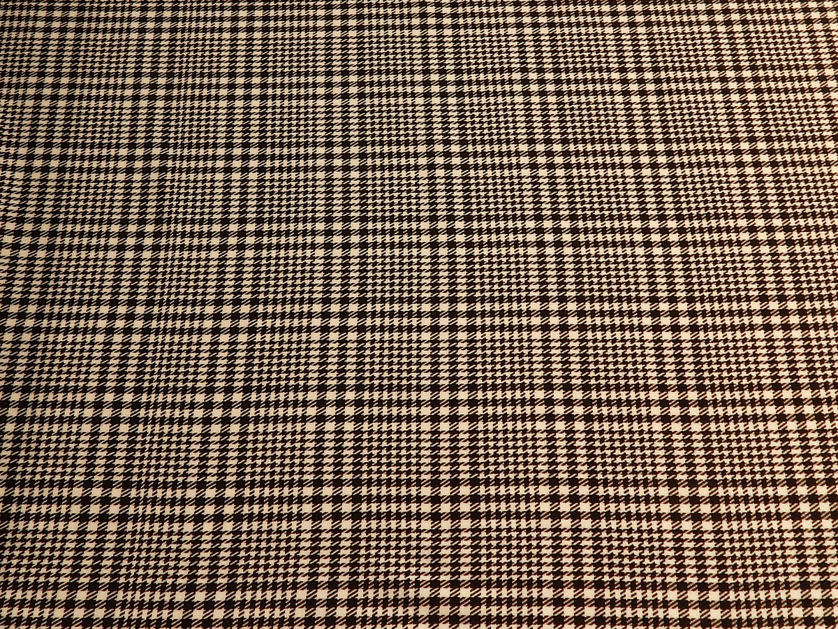 Black and White Houndstooth Plaid