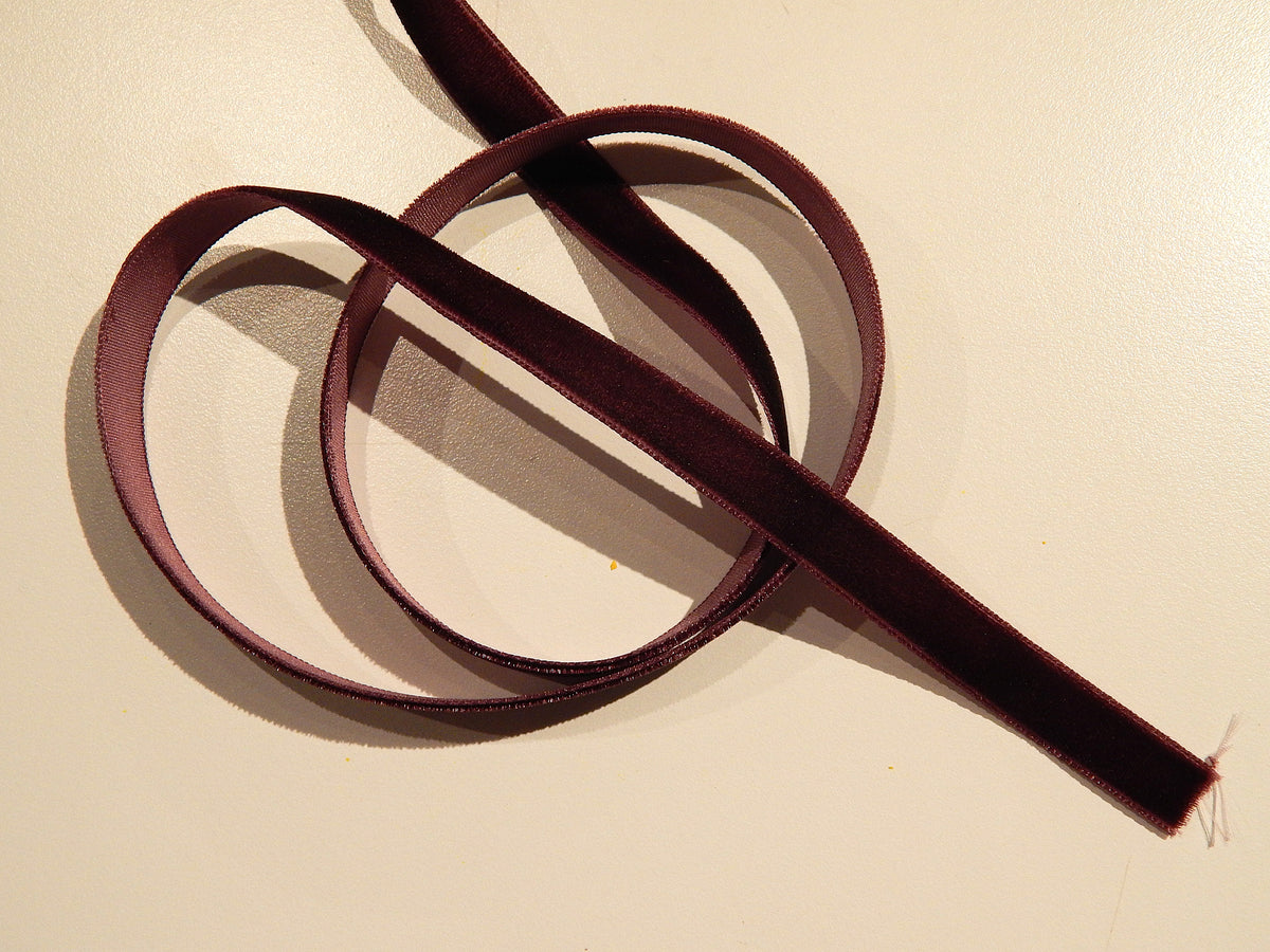 3/8" Velvet Ribbon - Multiple Colors - BTY