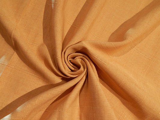 melon acrylic faux linen slubby fabric