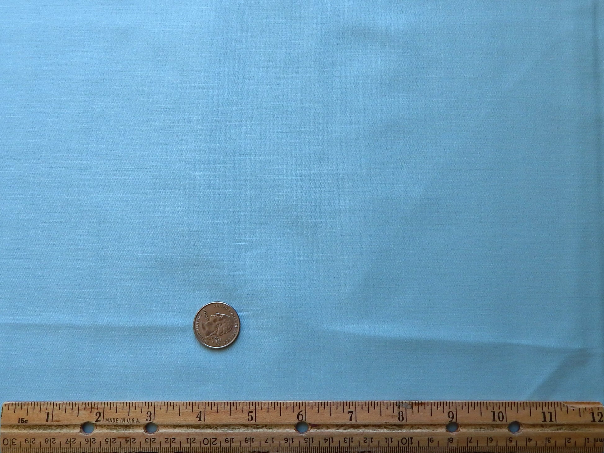 Caribbean blue solid cotton fabric