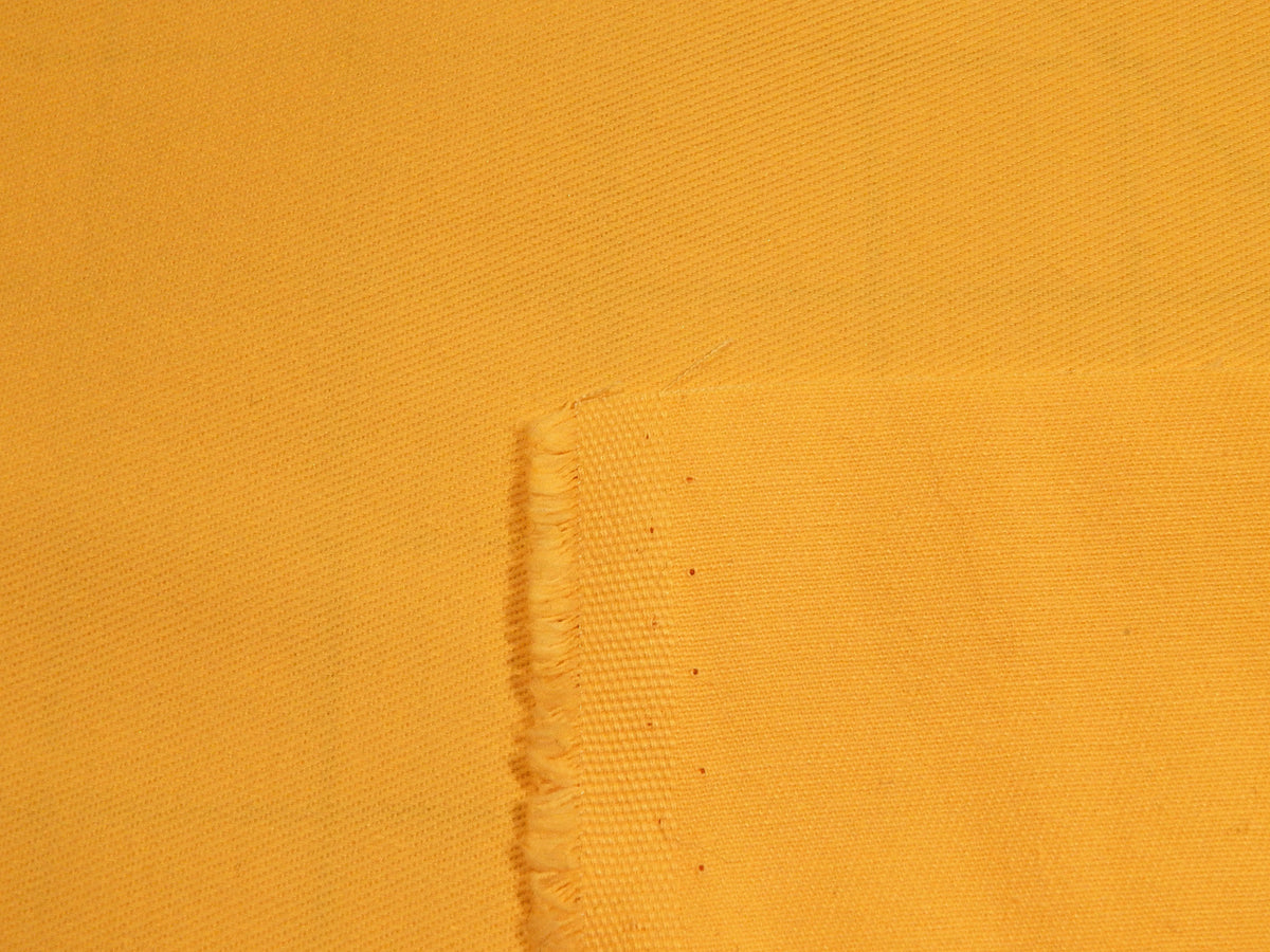 Lemon Yellow Cotton Chino Twill