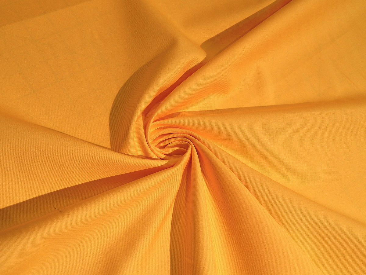 lemon drop yellow cotton chino twill fabric