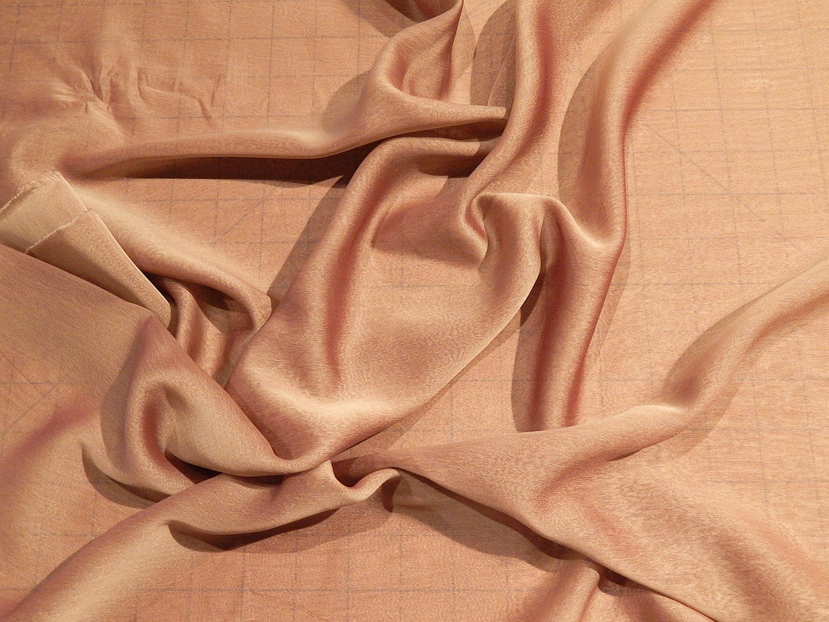 lilac and gold pinky khaki two tone chiffon fabric