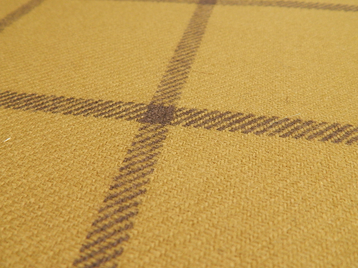 Olive Wool Plaid Coating