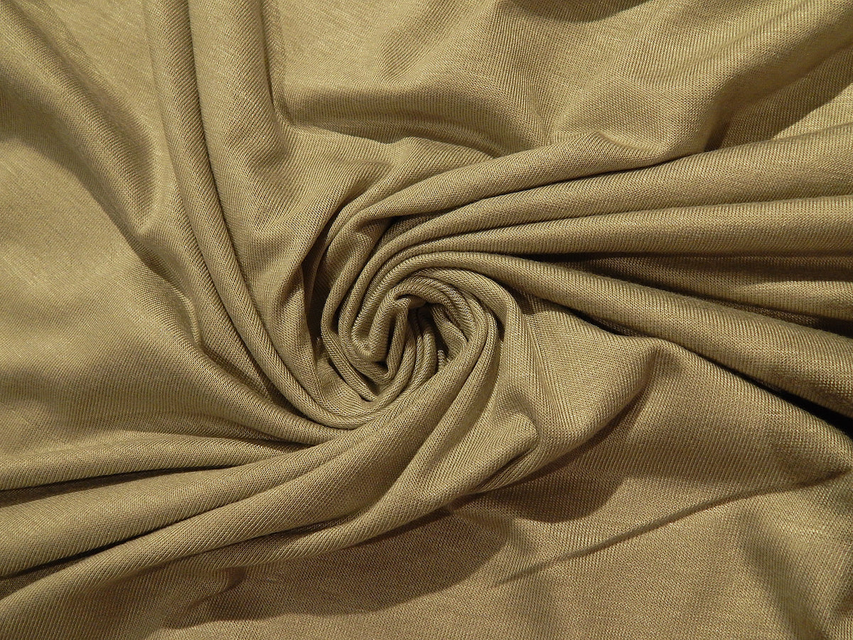 light sage grey green rayon spandex jersey knit deadstock fabric