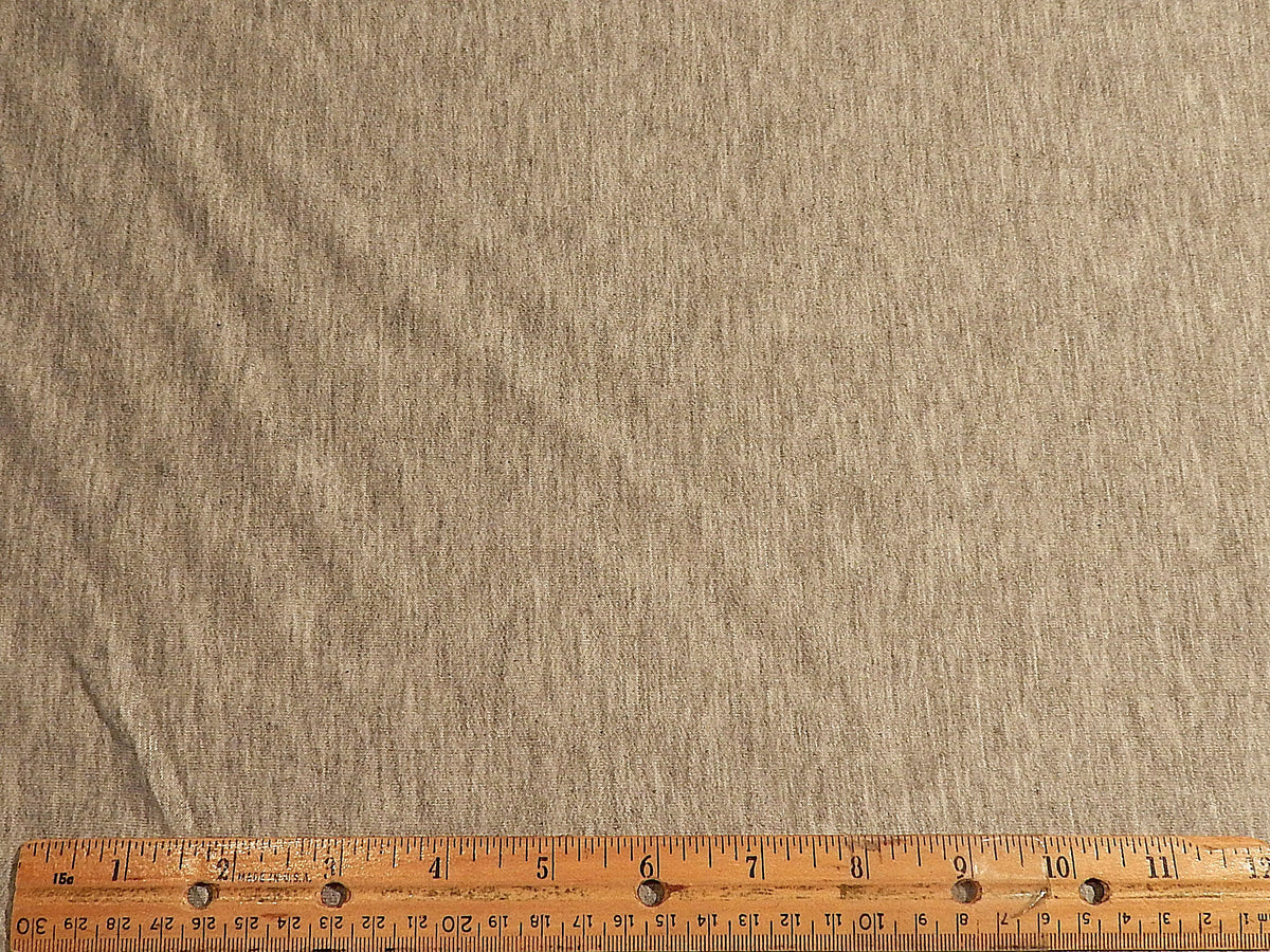 Heathered Light Grey Rayon French Terry