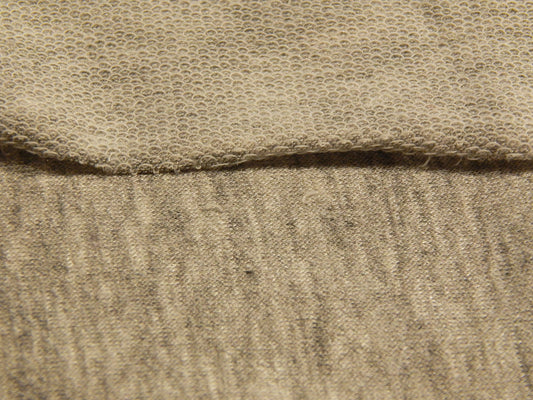 Heathered Light Grey Rayon French Terry
