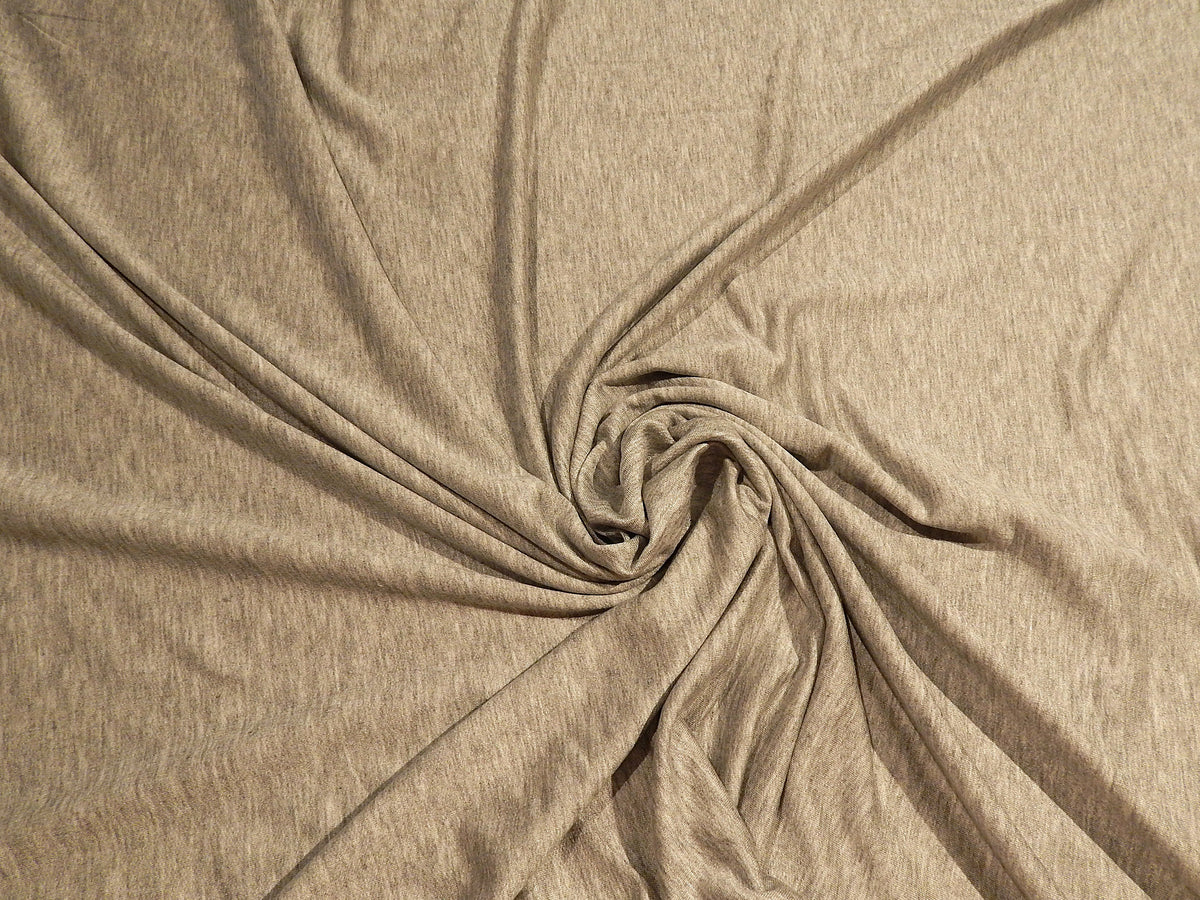 light heathered variegated grey rayon spandex deadstock french terry lightweight knit fabric