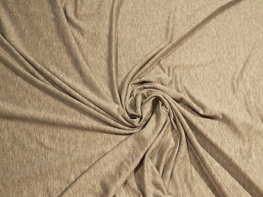 light heathered variegated grey rayon spandex deadstock french terry lightweight knit fabric