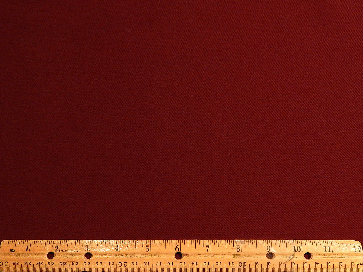 Burgundy Brushed Bull Denim